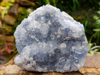 Natural Blue Celestite Crystal Cluster Specimens x 2 From Sakoany, Madagascar