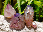 Natural Window Amethyst Crystals x 20 From Chiredzi, Zimbabwe