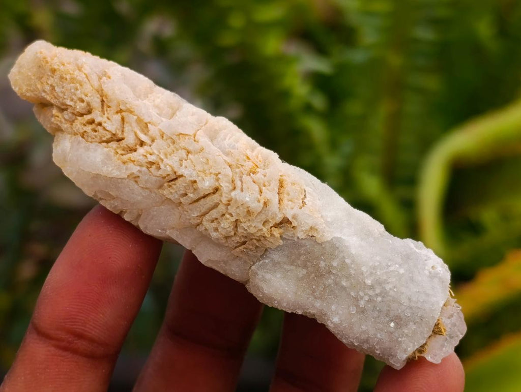 Natural Drusy Quartz Coated Spearhead Calcite Crystals x 35 From Albert's Mountain, Lesotho