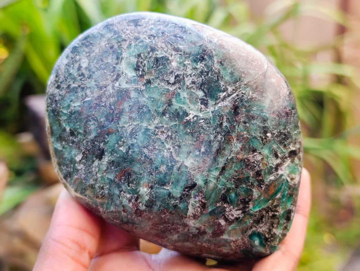 Polished Emerald Mica 'Mutokolite' Standing Free Forms x 2 From Mutoko, Zimbabwe