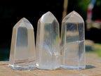 Polished Clear Optic Quartz Jewellery Crystals x 35 From Madagascar - Toprock Gemstones and Minerals 
