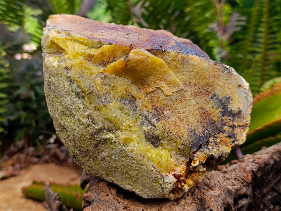 Natural Chrysocolla and Yellow Opal Specimens x 2 From Southern Africa