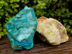 Natural Chrysocolla and Yellow Opal Specimens x 2 From Southern Africa