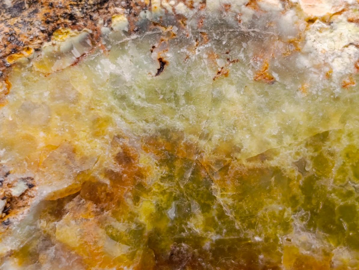 Natural Chrysocolla and Yellow Opal Specimens x 2 From Southern Africa