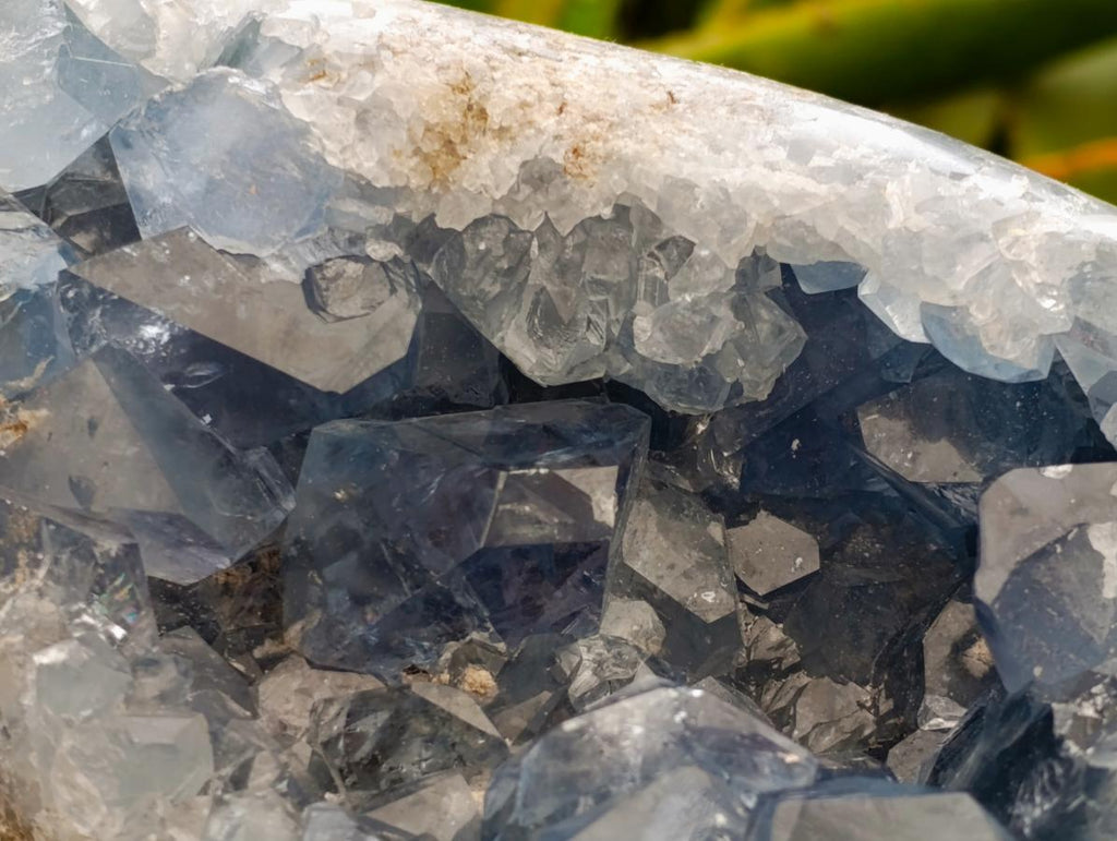 Polished Large Blue Celestite Egg x 1 From Sakoany, Madagascar