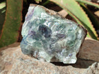 Natural Watermelon Fluorite Cobbed Specimens x 3 From Uis, Namibia