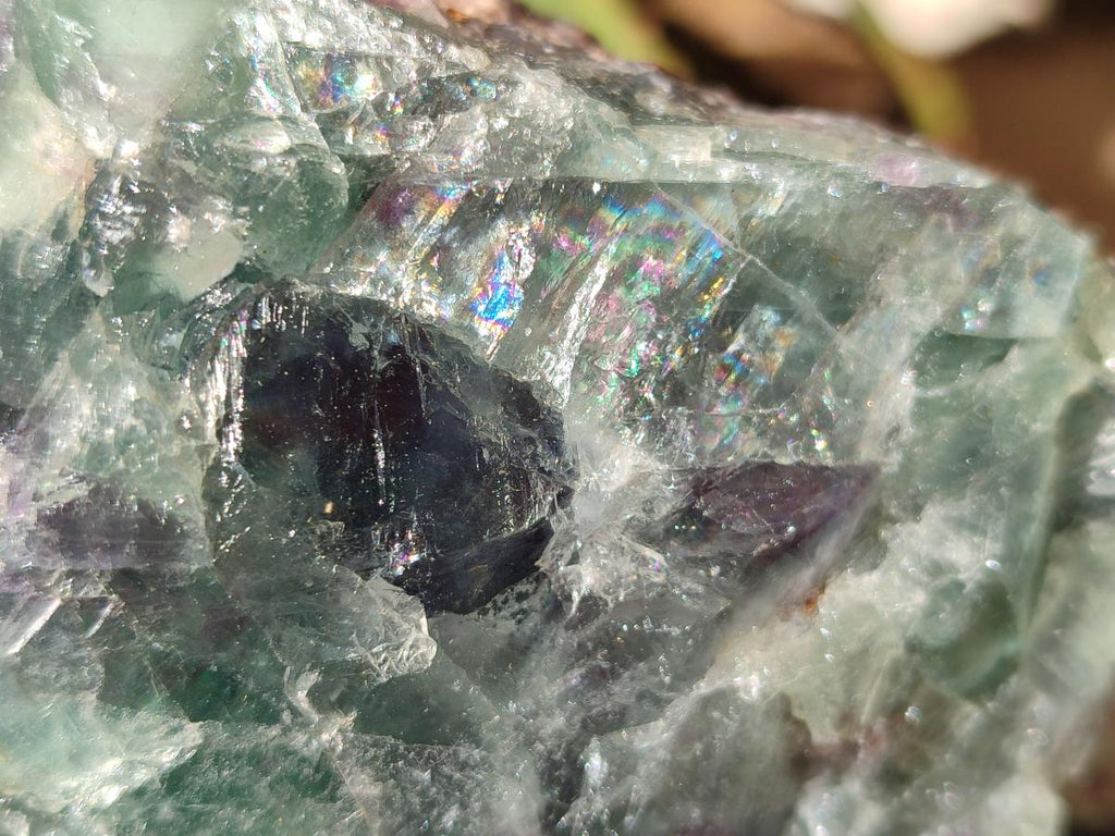 Natural Watermelon Fluorite Cobbed Specimens x 3 From Uis, Namibia