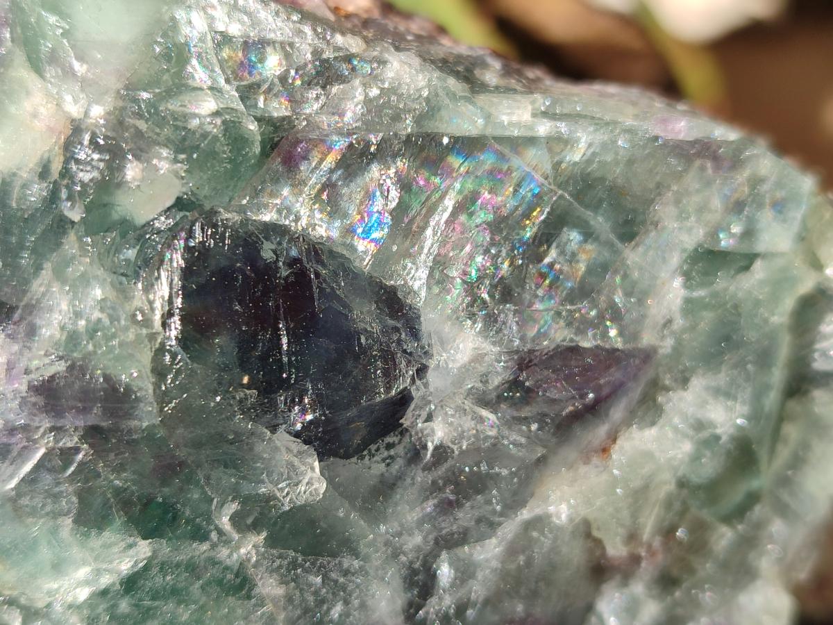 Natural Watermelon Fluorite Cobbed Specimens x 3 From Uis, Namibia