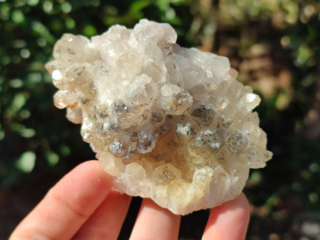 Natural Limonite Quartz Clusters with Goethite Inclusions x 12 From Solwezi, Zambia