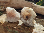 Natural Limonite Quartz Clusters with Goethite Inclusions x 12 From Solwezi, Zambia