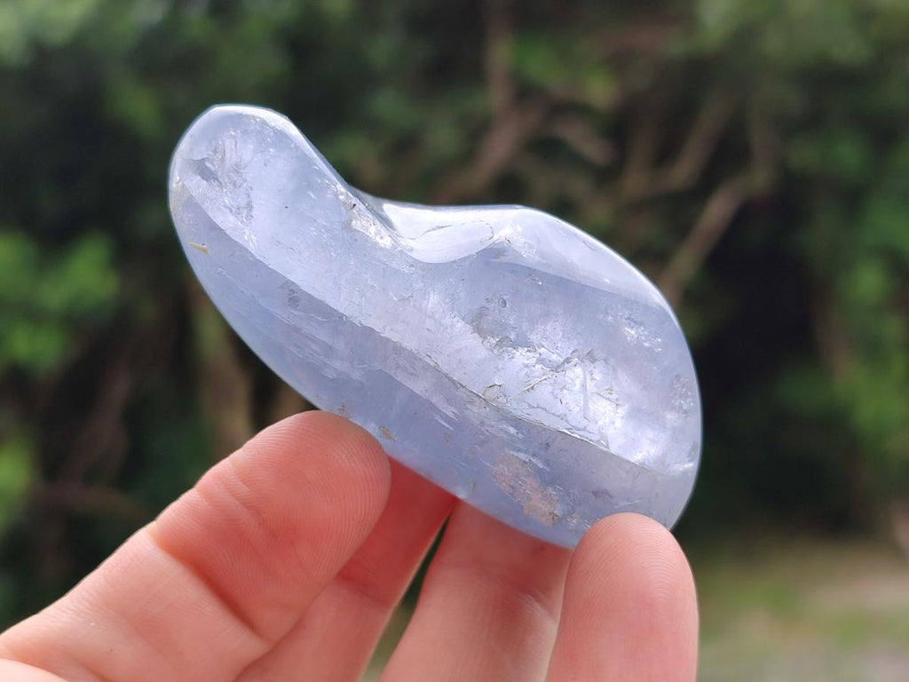 Polished Blue Celestite Free Form Crystals x 12 From Sakoany, Madagascar