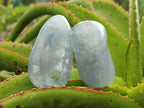 Polished Blue Celestite Free Form Crystals x 12 From Sakoany, Madagascar
