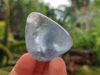 Polished Blue Celestite Free Form Crystals x 12 From Sakoany, Madagascar