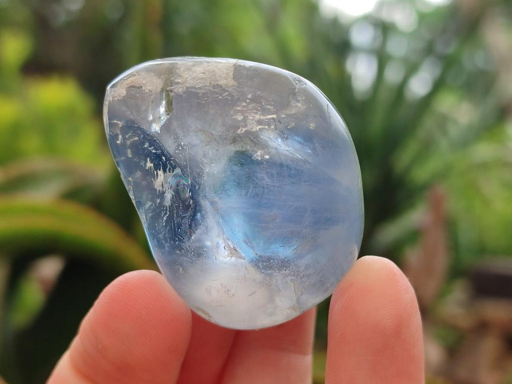 Polished Blue Celestite Free Form Crystals x 12 From Sakoany, Madagascar