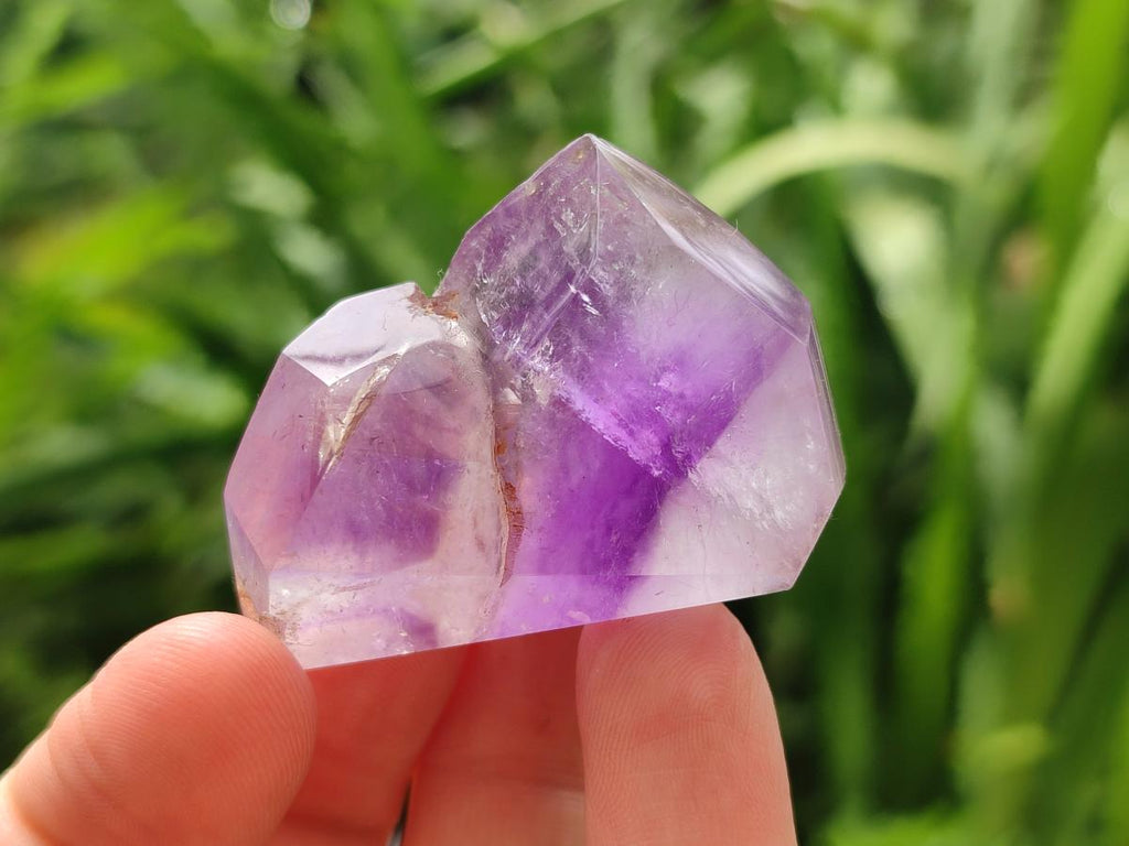 Polished Window Amethyst Crystals x 20 From Akansobe, Madagascar
