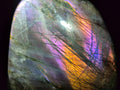 Polished Large Rare Purple Sunset Flash Labradorite Standing Free Form x 1 From Madagascar