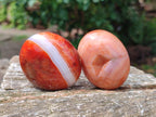 Polished Carnelian Agate Gemstone Galets x 12 From Madagascar