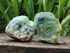 Natural Watermelon Fluorite Cobbed Specimens x 4 From Uis, Namibia