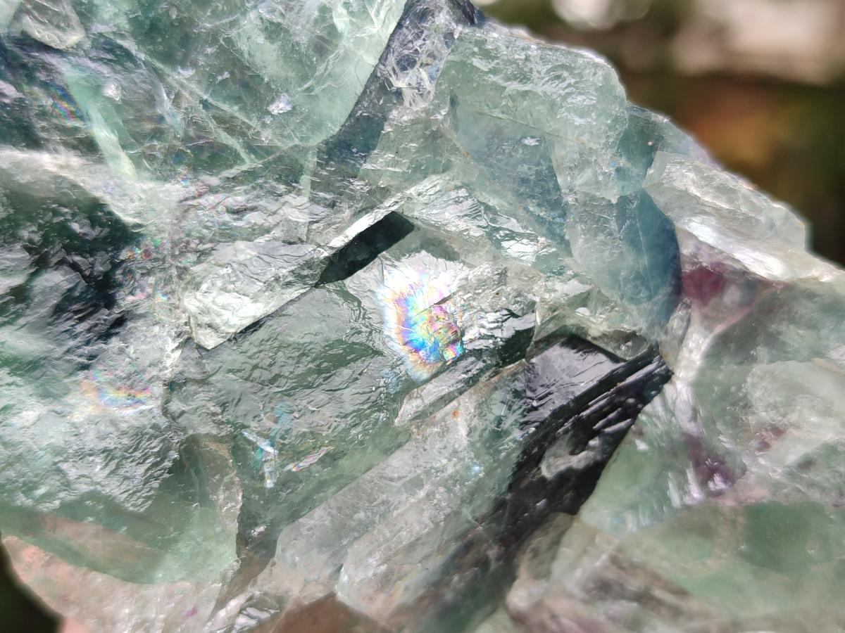 Natural Watermelon Fluorite Cobbed Specimens x 4 From Uis, Namibia