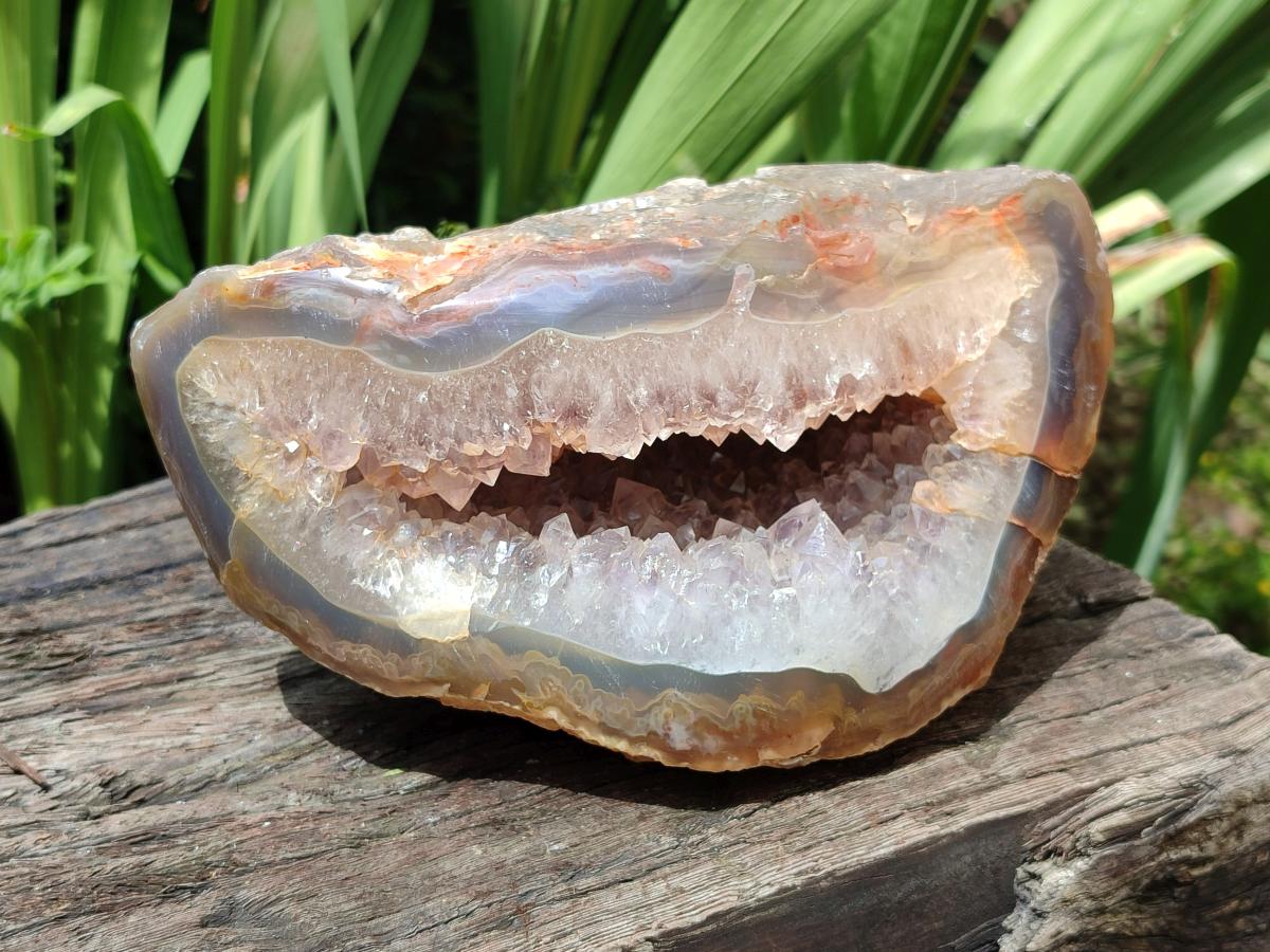 Polished Large Agate Amethyst Geode x 1 From Maintirano, Madagascar