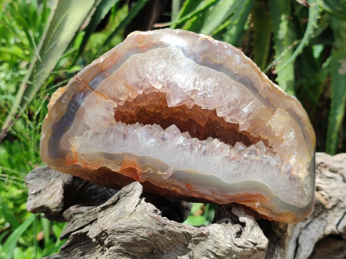Polished Large Agate Amethyst Geode x 1 From Maintirano, Madagascar