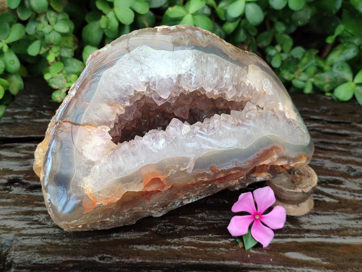 Polished Large Agate Amethyst Geode x 1 From Maintirano, Madagascar