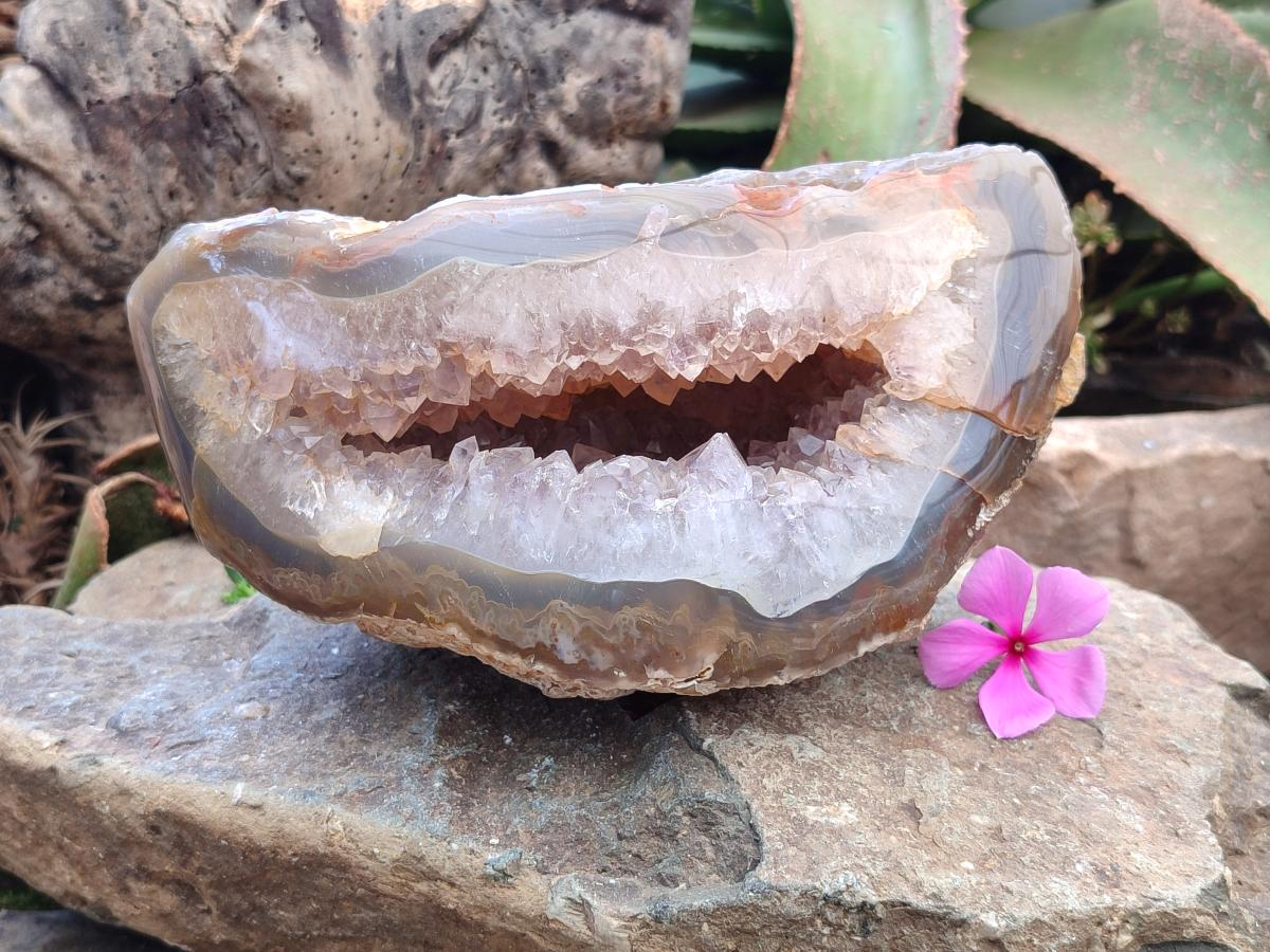 Polished Large Agate Amethyst Geode x 1 From Maintirano, Madagascar