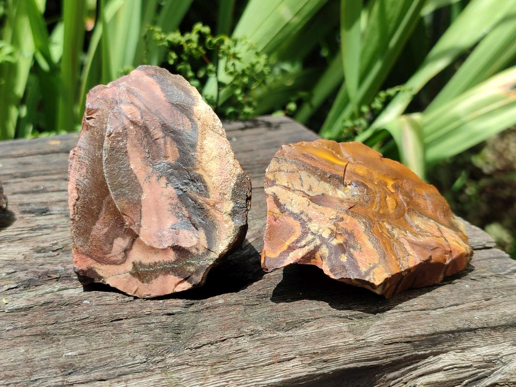 Natural Nguni Jasper Cobbed Specimens x 12 From Northern Cape, South Africa