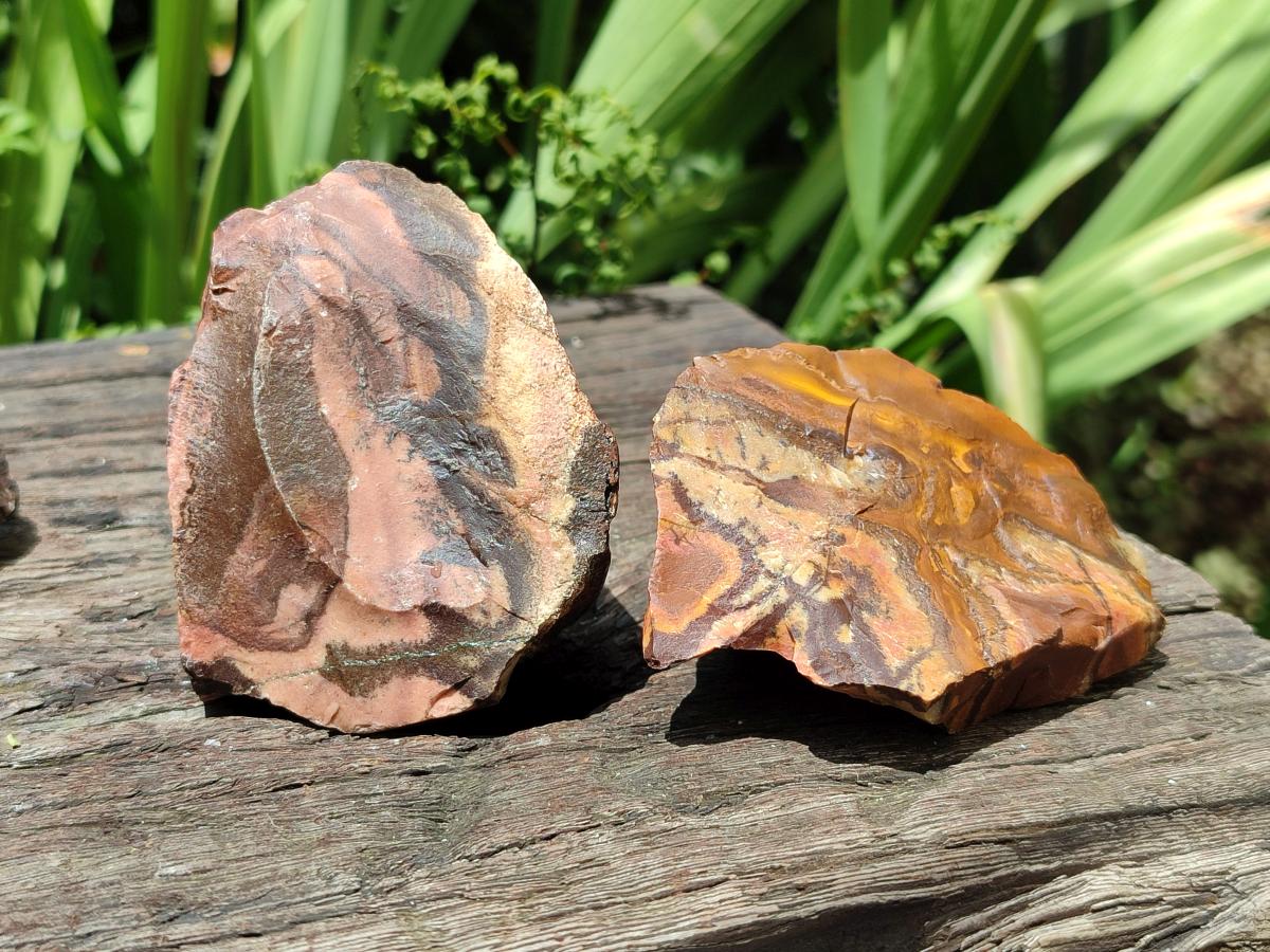 Natural Nguni Jasper Cobbed Specimens x 12 From Northern Cape, South Africa