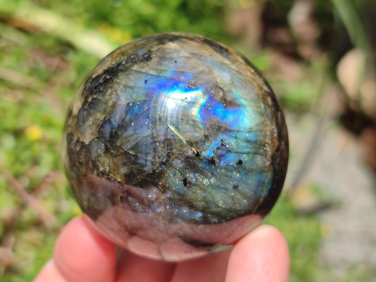 Polished Labradorite Spheres x 4 From Madagascar