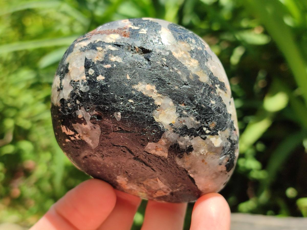 Polished Mixed Tourmalinated Quartz Specimens x 4 From Karibib, Namibia