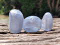 Polished Blue Celestite Free Form Crystals x 20 From Sakoany, Madagascar