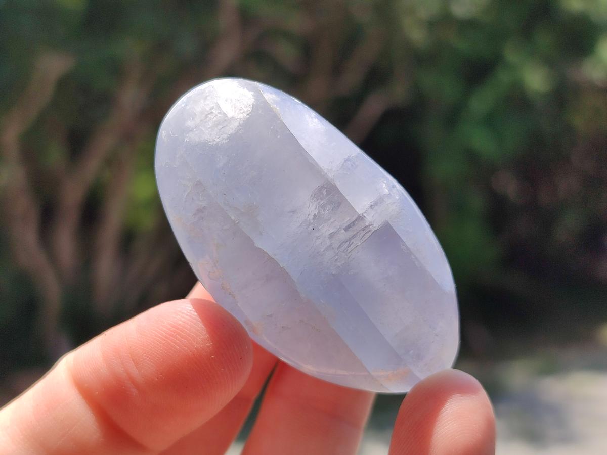 Polished Blue Celestite Free Form Crystals x 20 From Sakoany, Madagascar