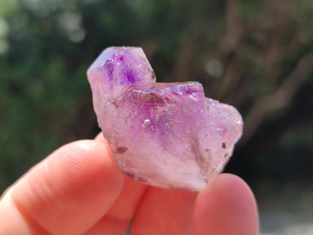 Natural Smokey Amethyst Crystals x 20 From Chiredzi, Zimbabwe