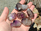 Natural Smokey Amethyst Crystals x 20 From Chiredzi, Zimbabwe