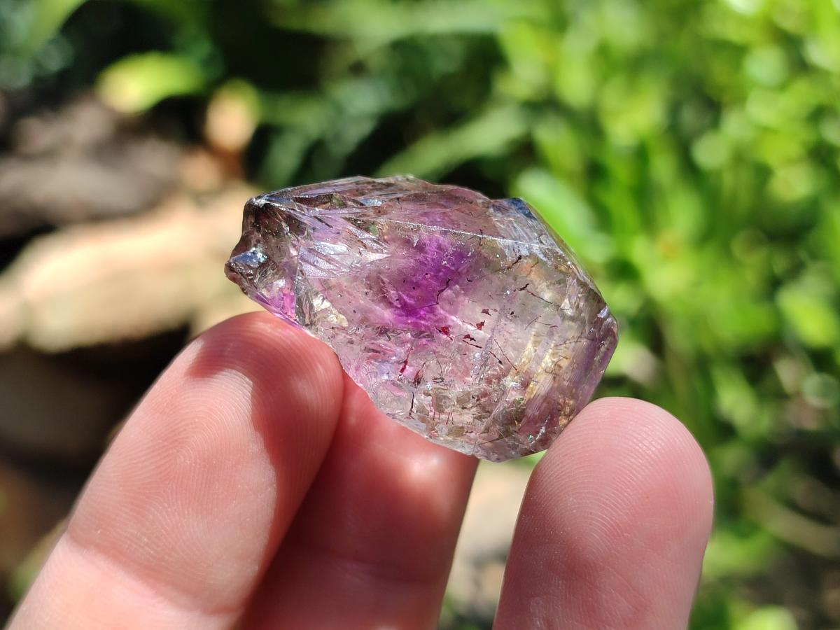 Natural Smokey Amethyst Crystals x 20 From Chiredzi, Zimbabwe