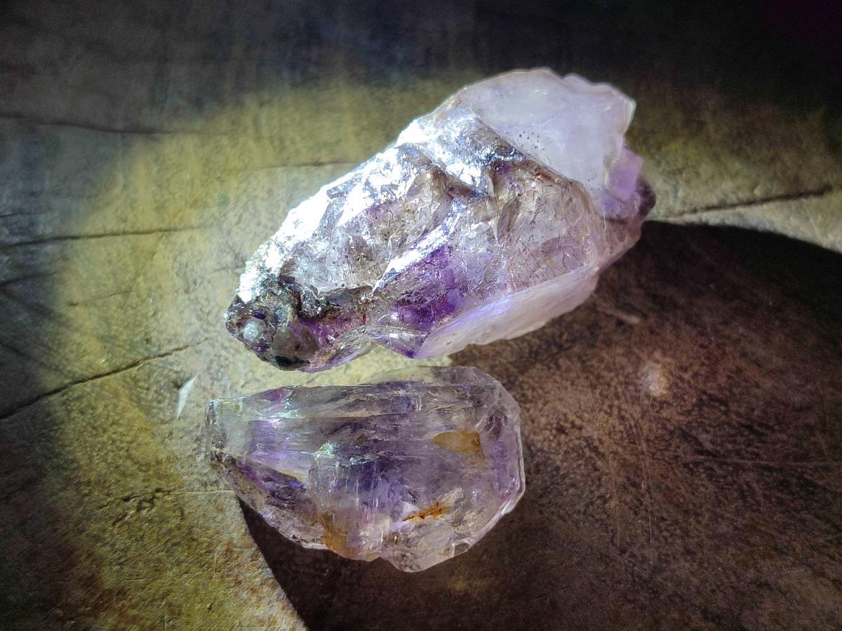 Natural Smokey Amethyst Crystals x 20 From Chiredzi, Zimbabwe