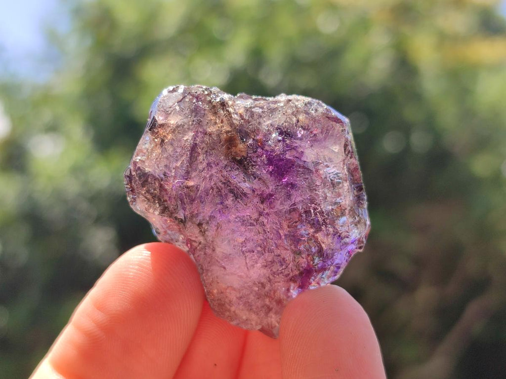 Natural Smokey Amethyst Crystals x 20 From Chiredzi, Zimbabwe