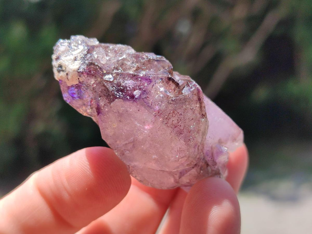 Natural Smokey Amethyst Crystals x 20 From Chiredzi, Zimbabwe