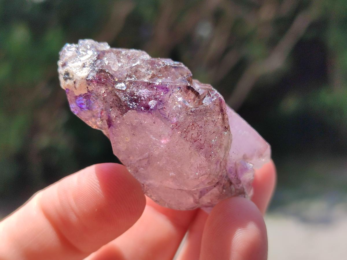 Natural Smokey Amethyst Crystals x 20 From Chiredzi, Zimbabwe