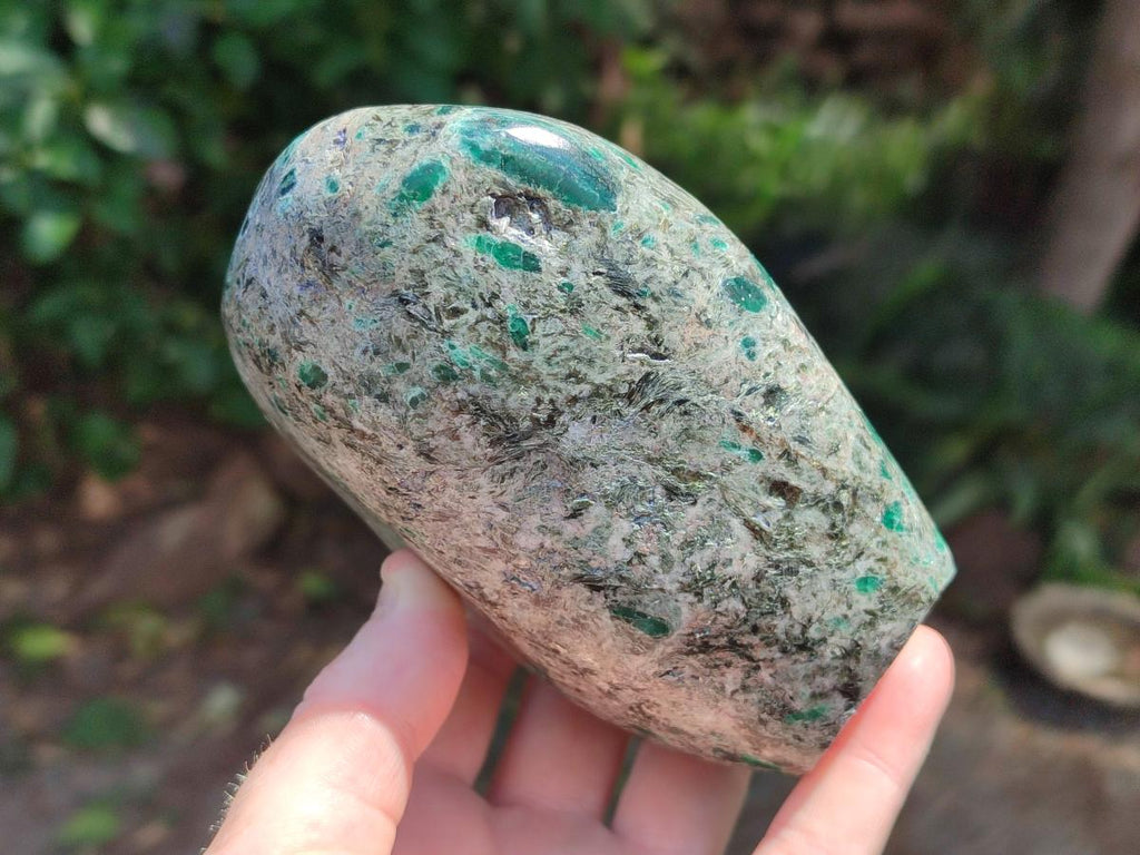 Polished Large Emerald Mica 'Mutokolite' Standing Free Form x 1 From Mutoko, Zimbabwe