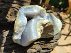 Natural Blue Lace Agate Geode Specimens x 6 From Nsanje, Malawi