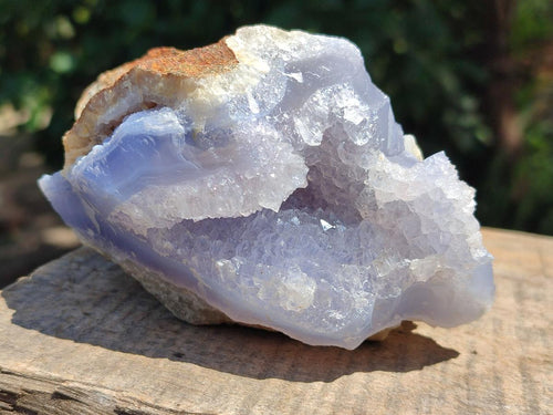 Natural Blue Lace Agate Geode Specimens x 6 From Nsanje, Malawi