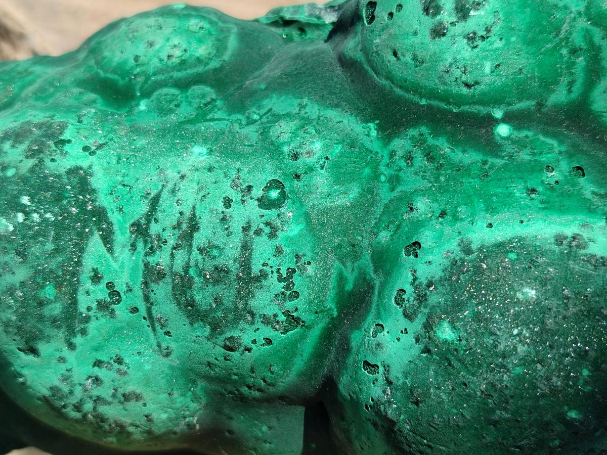 Natural Large Botryoidal Malachite Specimen x 1 From Congo