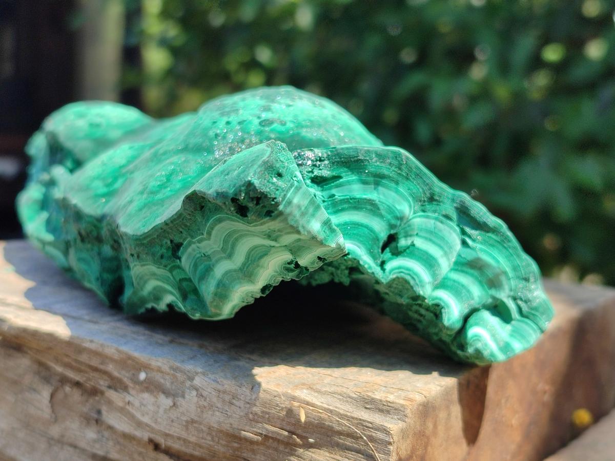 Natural Large Botryoidal Malachite Specimen x 1 From Congo