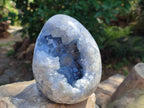 Polished Large Blue Celestite Egg x 1 From Sakoany, Madagascar