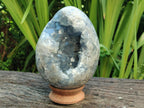 Polished Large Blue Celestite Egg x 1 From Sakoany, Madagascar