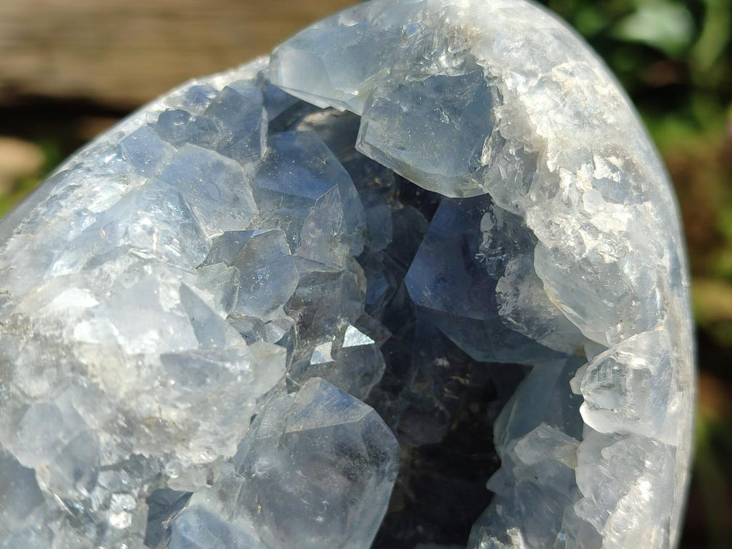 Polished Large Blue Celestite Egg x 1 From Sakoany, Madagascar