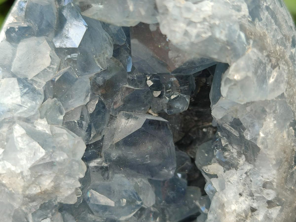 Polished Large Blue Celestite Egg x 1 From Sakoany, Madagascar