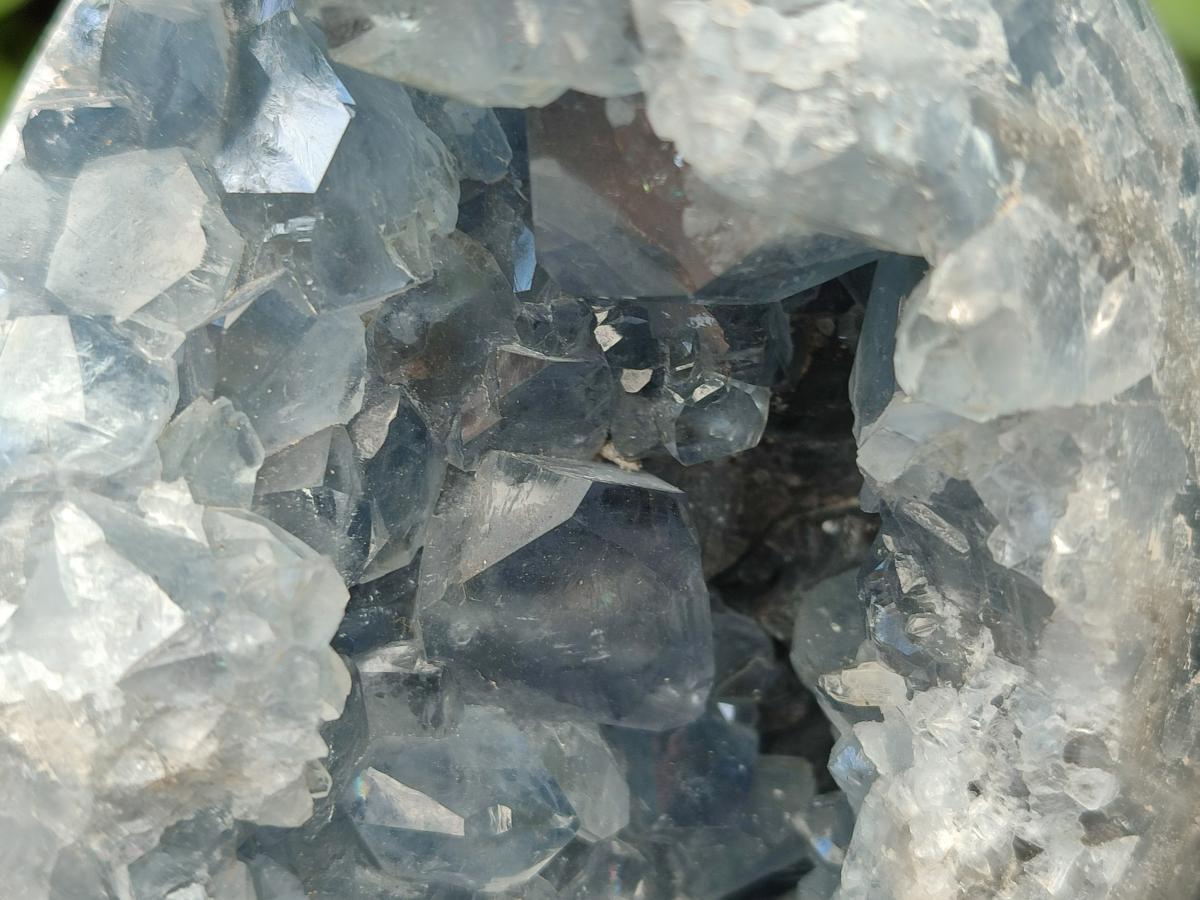 Polished Large Blue Celestite Egg x 1 From Sakoany, Madagascar